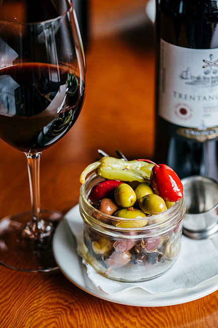 Red Wine and Olives
